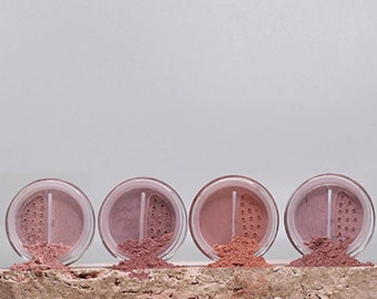 Vegan Mineral Blush Powder- Titanium Dioxide free in four great shades