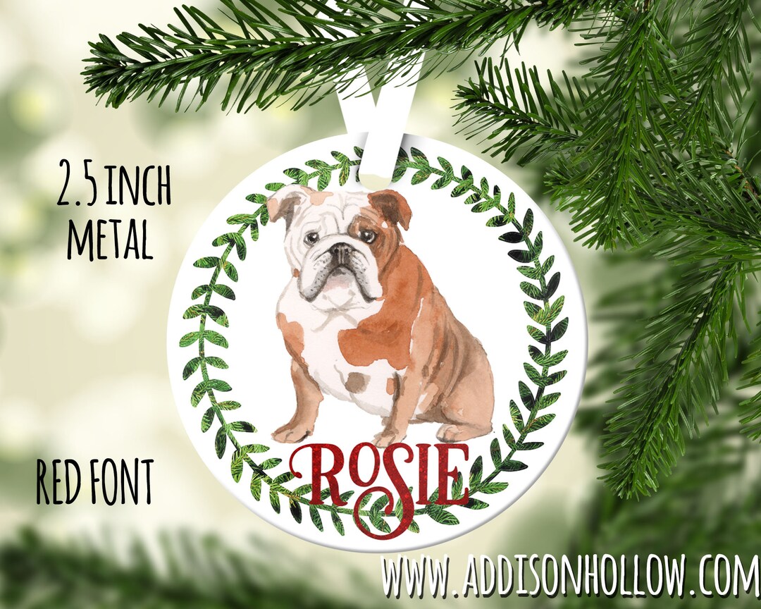 SHIPS AFTER 1/9/2025...metal Dog Breed Christmas Ornament Metal Etsy