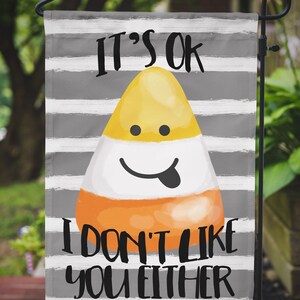 Garden or Mini Candy Corn Love Halloween Outdoor Flag