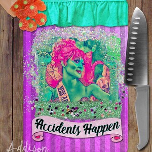 Accidents Happen Miss Argentina Glass Cutting Board