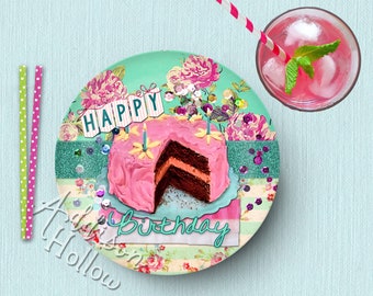 Plato para niños Plato para exteriores Plato de cumpleaños Plato de polímero ThermoSāf ® DecoWare