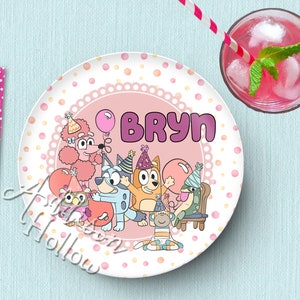 Personalized Non Melamine Kids Plate Outdoor Birthday Plate ThermoSāf ® Polymer Plate DecoWare