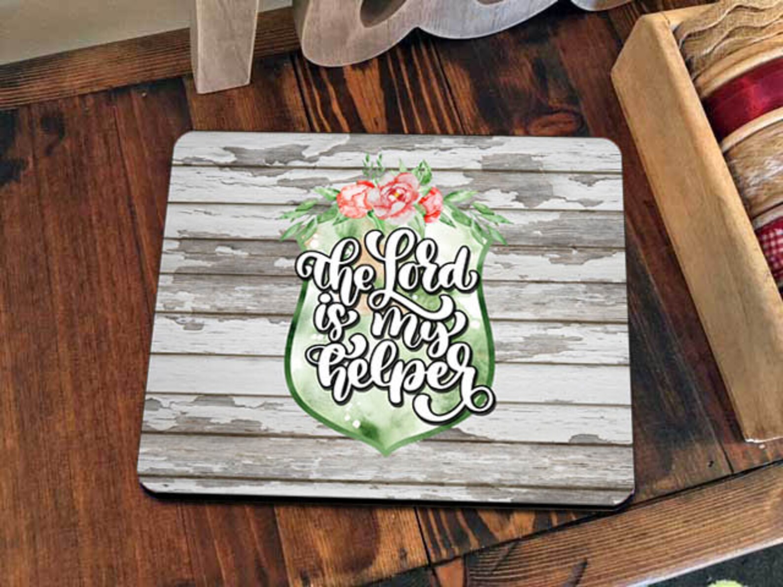 Mouse pad Mousepad Office Desk Accessories Christian Religious Etsy