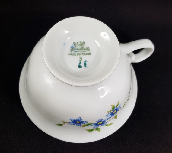 Dinner Plate Favolina Fine Porcelain China 1950s Maria Pattern Made in Poland