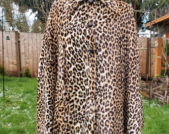 Fabulous 1950s Faux Leopard Cape