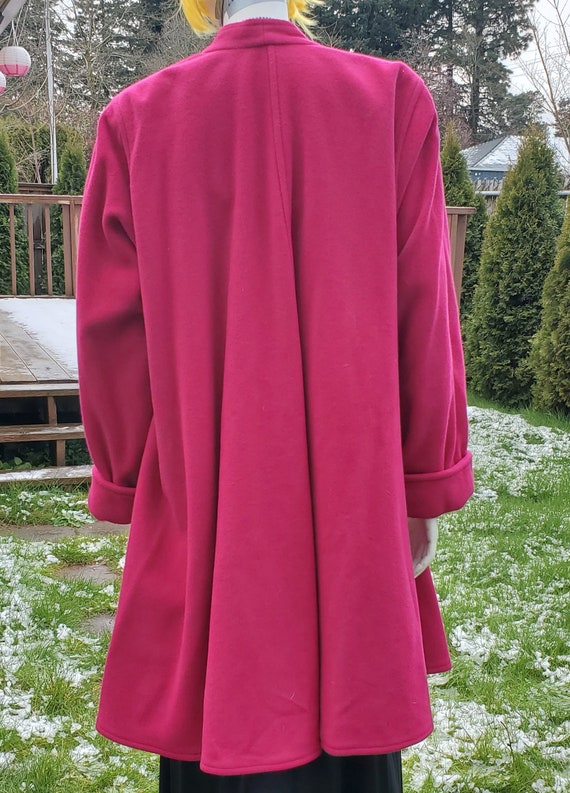 Beautiful & Perfect Bright Pink Coat / Cloak by M… - image 4