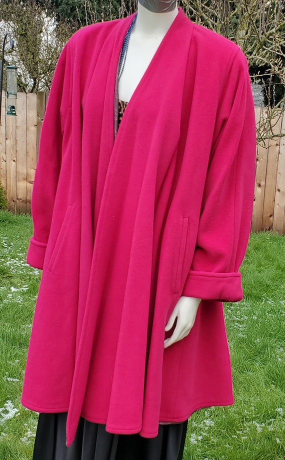 Beautiful & Perfect Bright Pink Coat / Cloak by M… - image 2