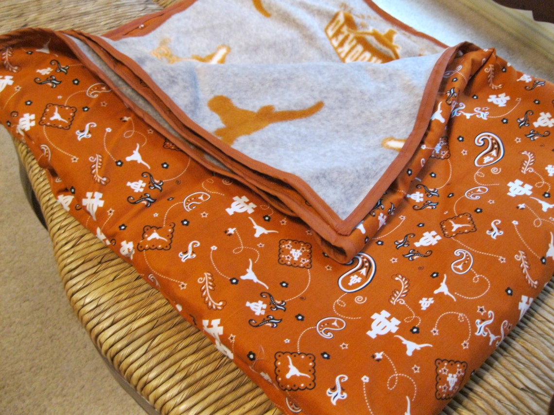 Handmade University of Texas Blanket Etsy