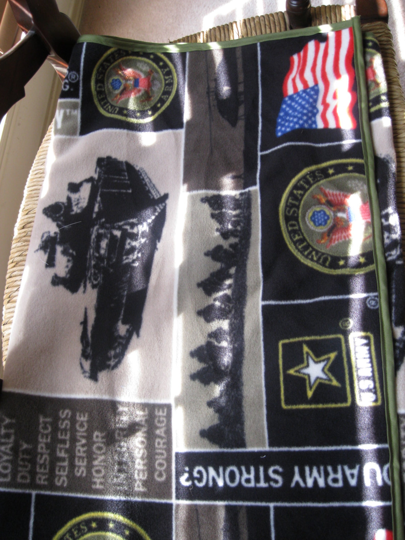 Handmade United States Army Blanket Etsy