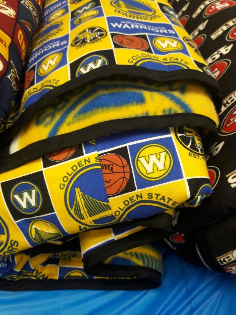 Handmade Golden State Warriors Blanket Etsy