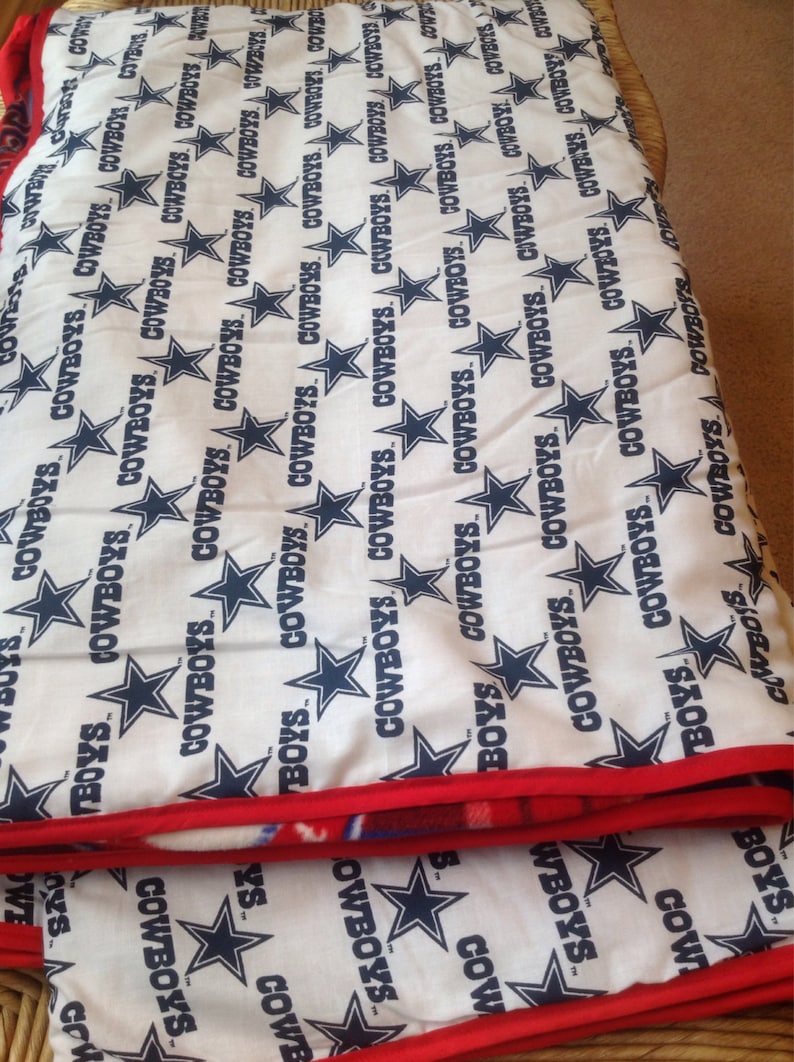 Handmade Dallas Cowboys Texas Rangers Blanket