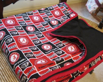 Handmade University of Alabama Blanket