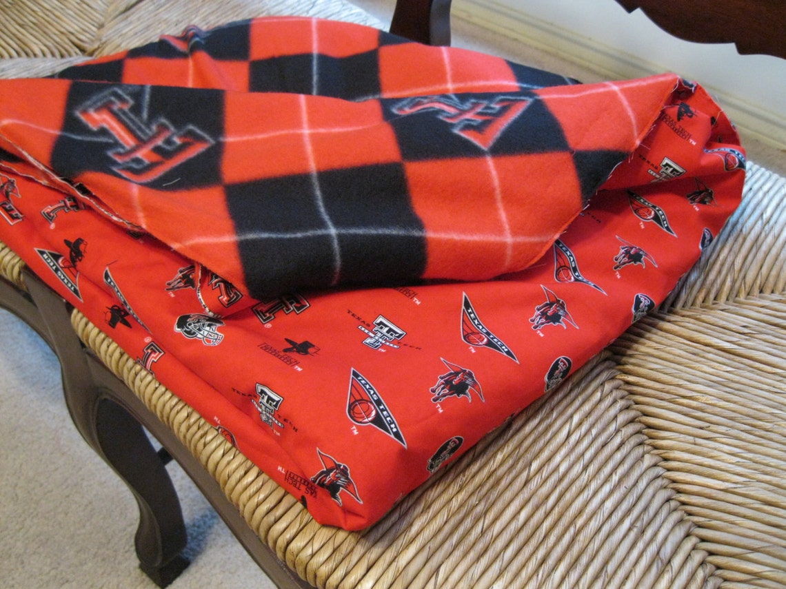 Handmade Texas Tech University Blanket Etsy