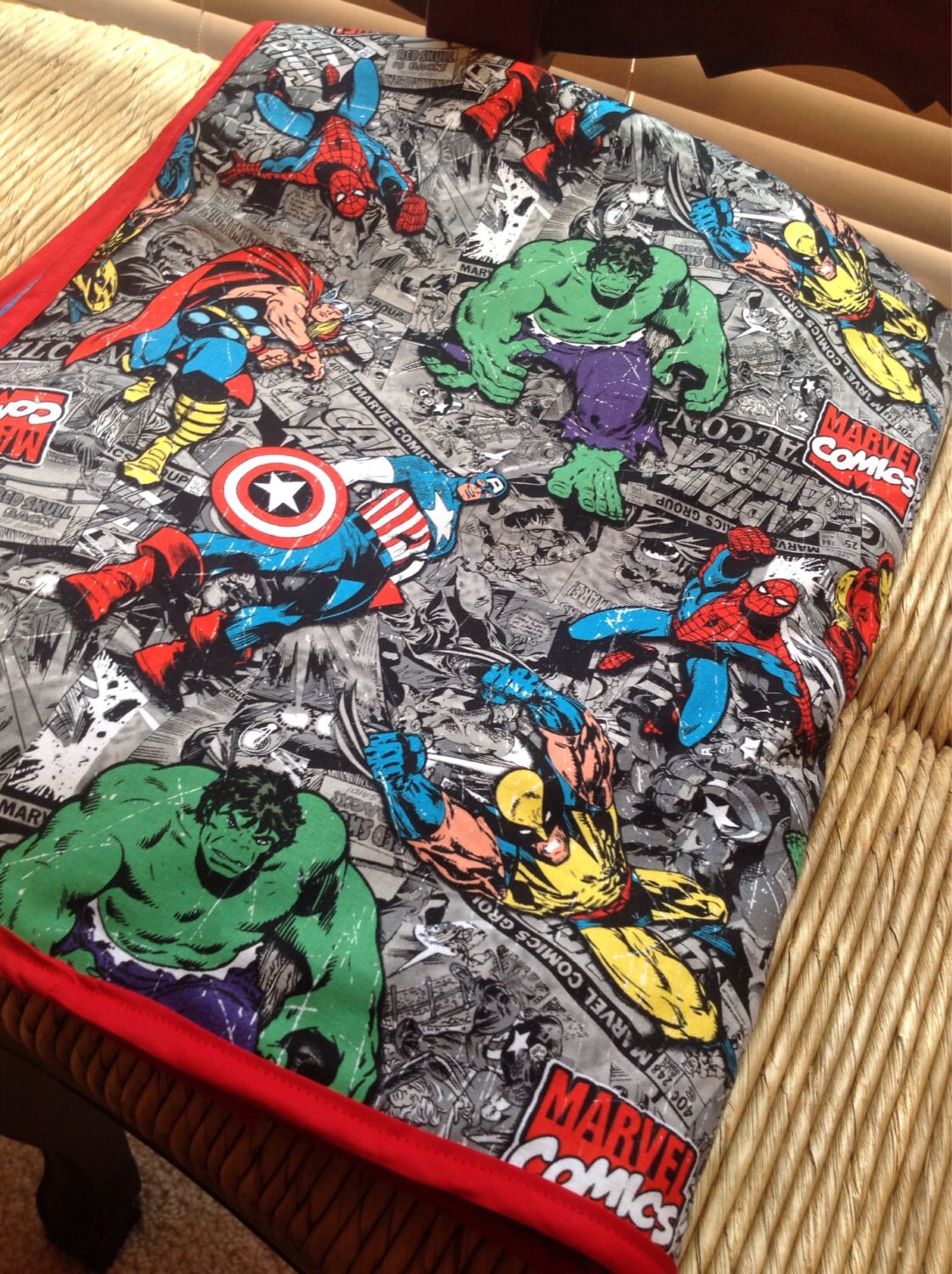 Handmade Super Hero Blanket Etsy