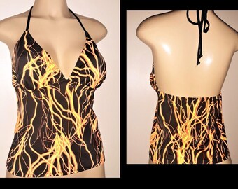 high back tankini top