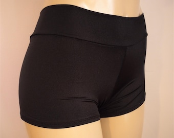 High Waisted Swimwear Shorts, Banded Bathing Suit Shorts, Women Swimsuits Shorts