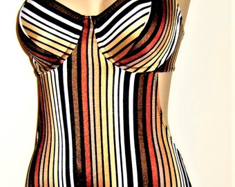 Cutaway One Piece Swimsuit, Underwire Supportive Bathing Suit, Custom Made One Pieces, Cutout Swimwear