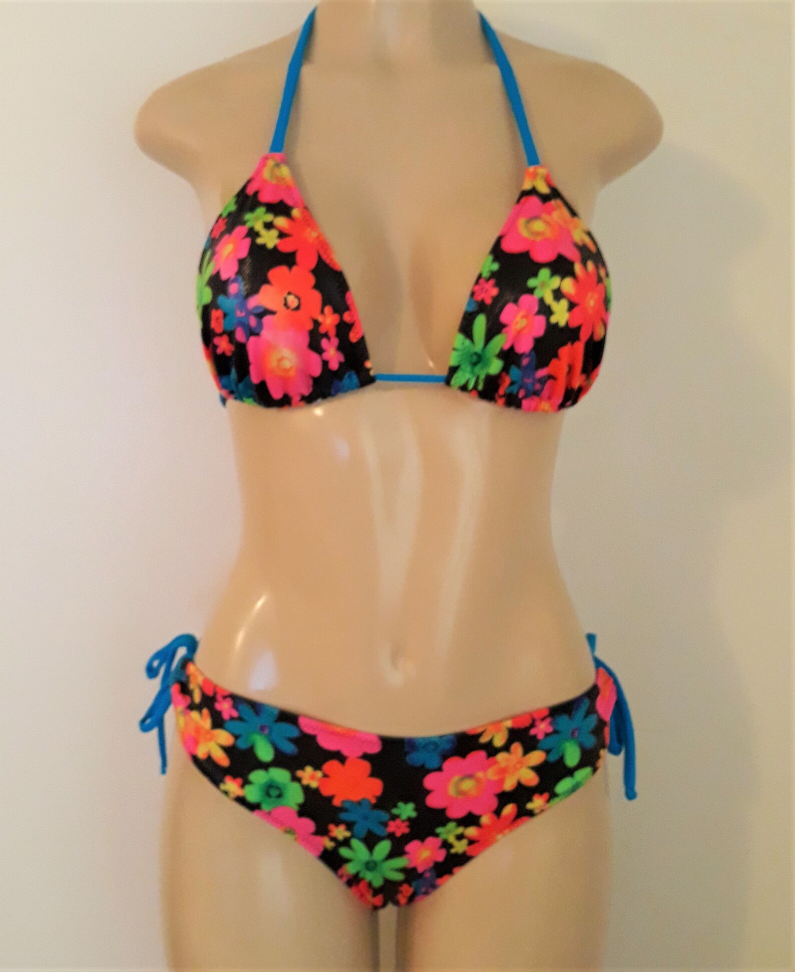 Floral Swimsuits Triangle Swimwear Top B Hipster Bikini Etsy