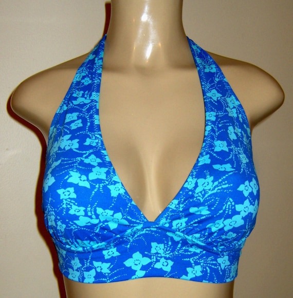 Halter Bikini Tops, Tie Neck Swimwear Top, Thick Tie Back Swimsuit Tops, Bathing  Suits Mix and Match, Bikinis Plus Size 