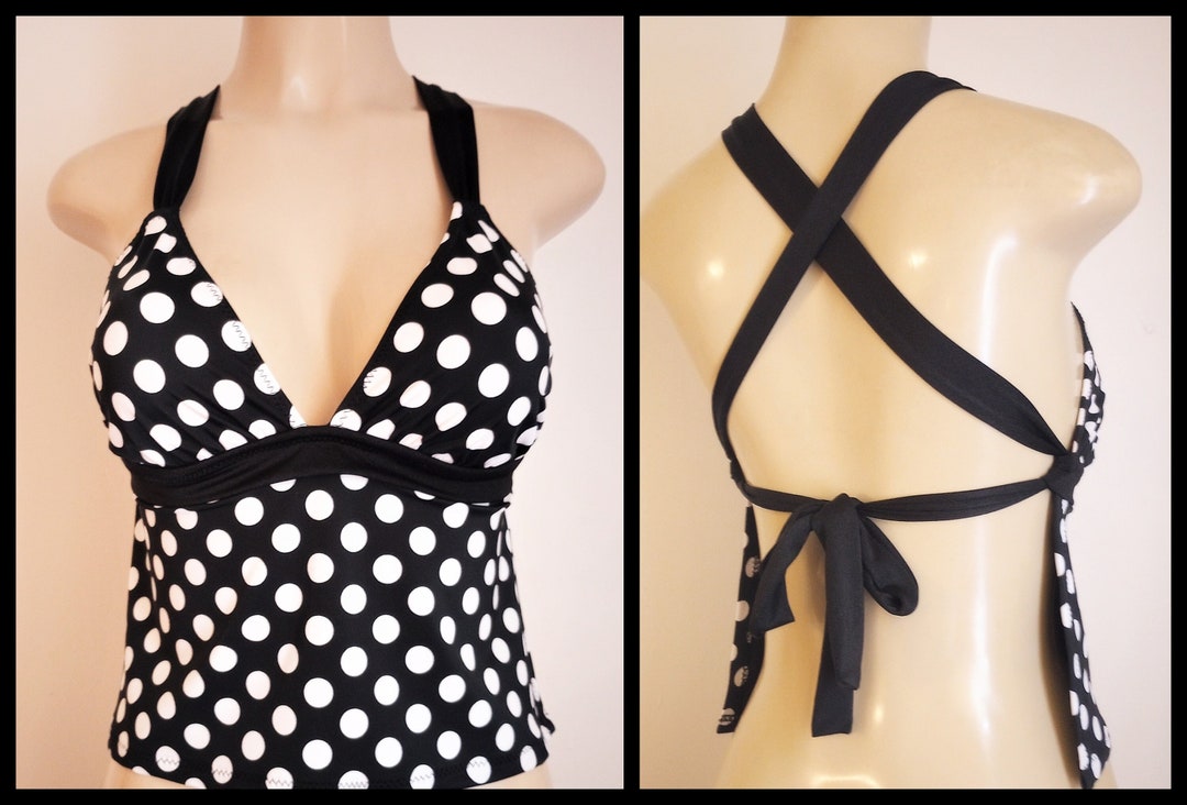 Tankini 2 Pièces Dos Ouvert C9 By Champion - Taille 10, Noir, Occasion Très Bon état