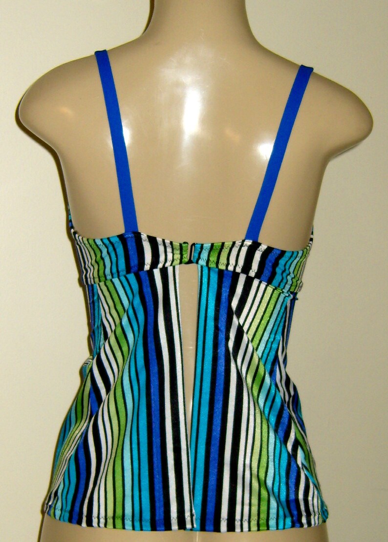 Underwire Tankini Swimsuit Push up Tankini Tops Open Back Etsy