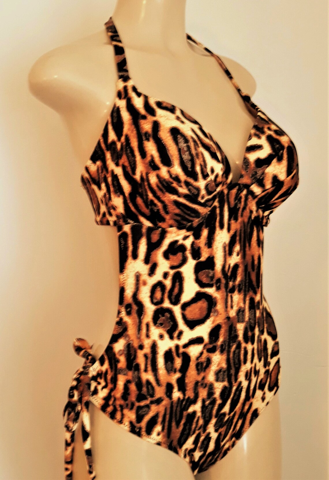 One Piece Monokini Swimsuit Underwire Support Bathing Suits Etsy