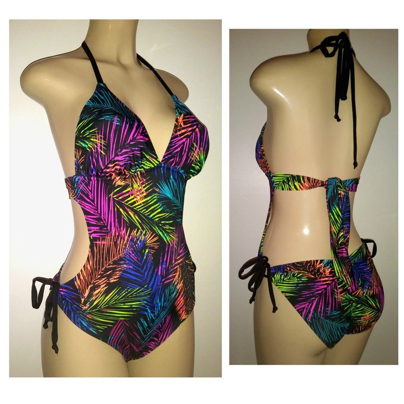 triangle top one piece swimsuit