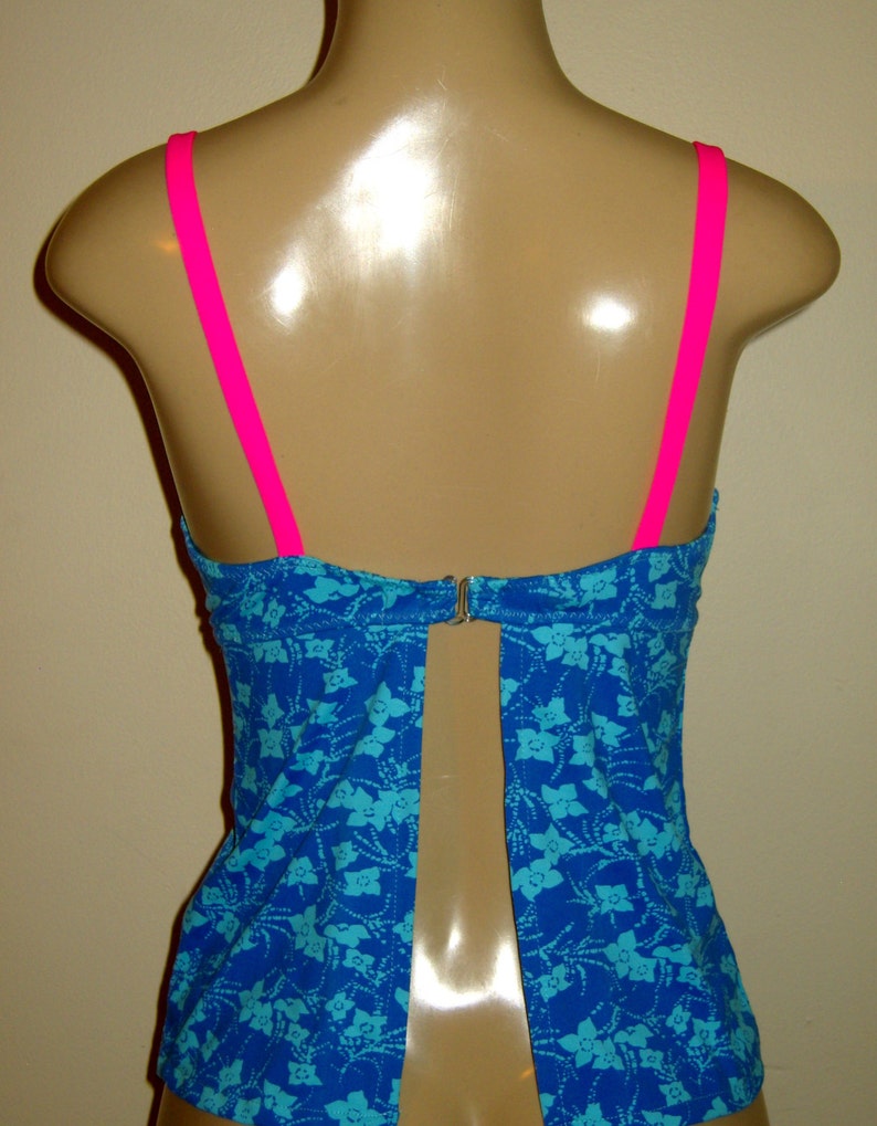 Tankini swimsuit women underwire open back larger breasts Etsy