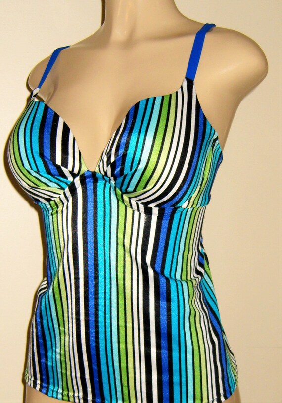 Buy Underwire Tankini Swimsuit, Push up Tankini Tops, Open Back