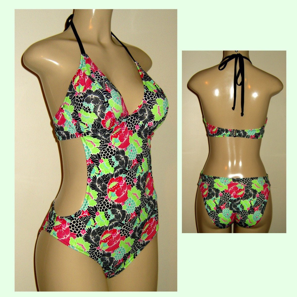 monokini with underwire support