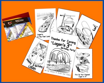 Hot Wheels Personalized Coloring Book
