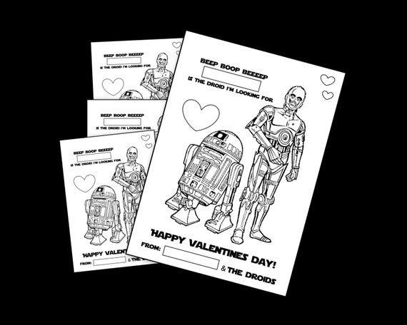 Star Wars Valentines Day Coloring Pages - Coloring and Drawing