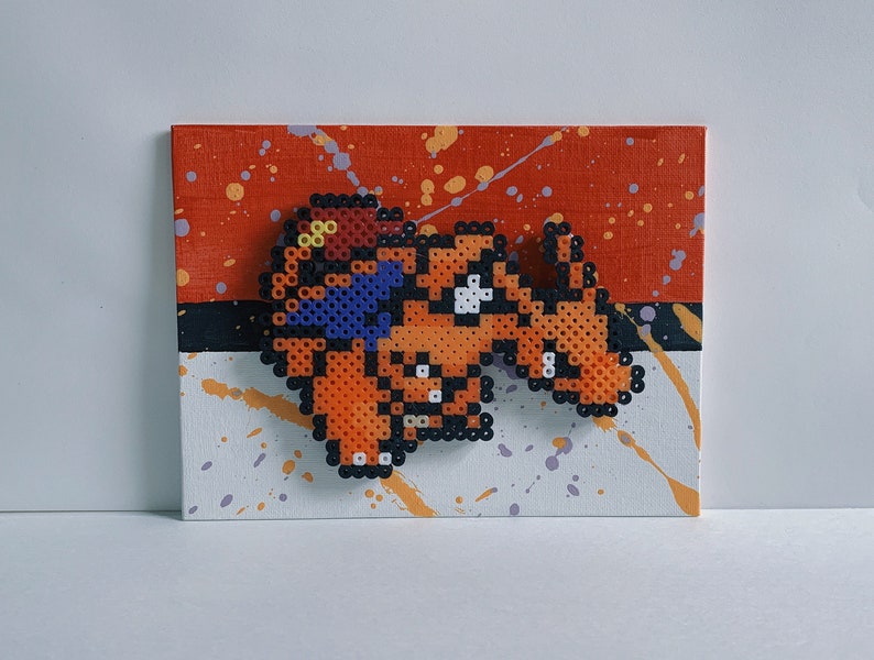 Charizard Pokemon Pixel Art Painting - Etsy