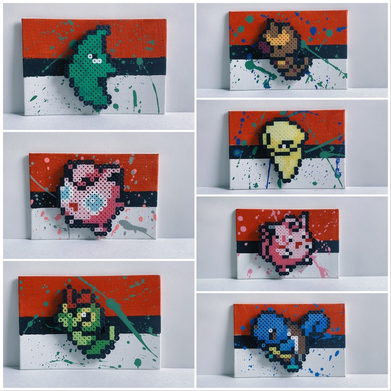 Charizard Pokemon Pixel Art Painting - Etsy