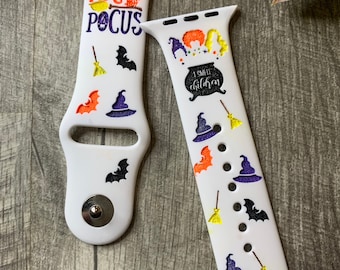 Halloween Hocus girls  Smart Watch Band with silicone ink