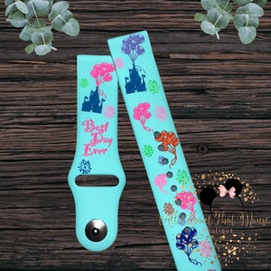 Floating castle Smart Watch Band with permanent ink