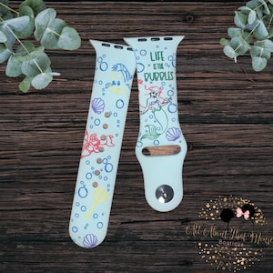 Cinturino per orologio intelligente Life's the bubbles a colori con inchiostro permanente