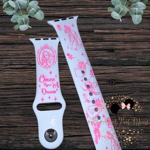 Sleeping princess Smart Watch Band with permanent ink