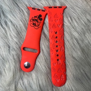 Four parks combo pack Watch Band with silicone ink .