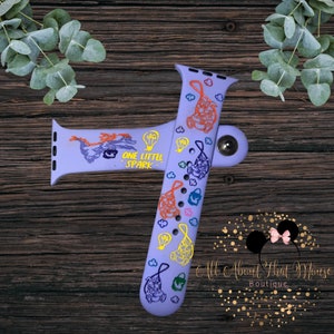 Figment dragon popcorn bucket Smart Watch Band with silicone ink