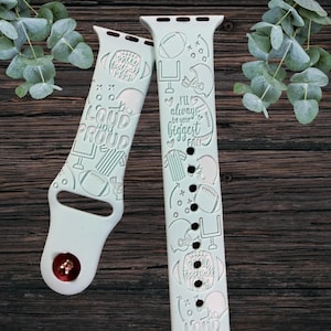 Football Mom Engraved Watch Band