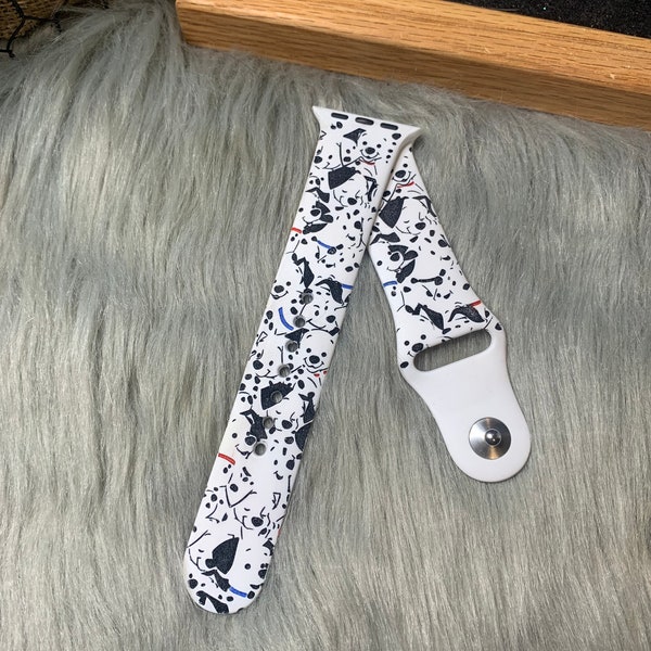 Dalmatian dogs Smart Watch Band with silicone ink