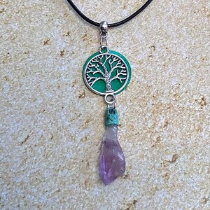 Patina tree with Amethyst