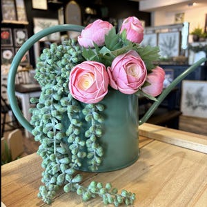 Faux Donkey Tail Succulent Stem – Artificial Trailing Greenery for Wall Planters, Boho Shelf Decor, Houseplant Alternative