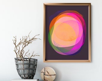 Circle Art Print - Asymmetric Orbit Number 4
