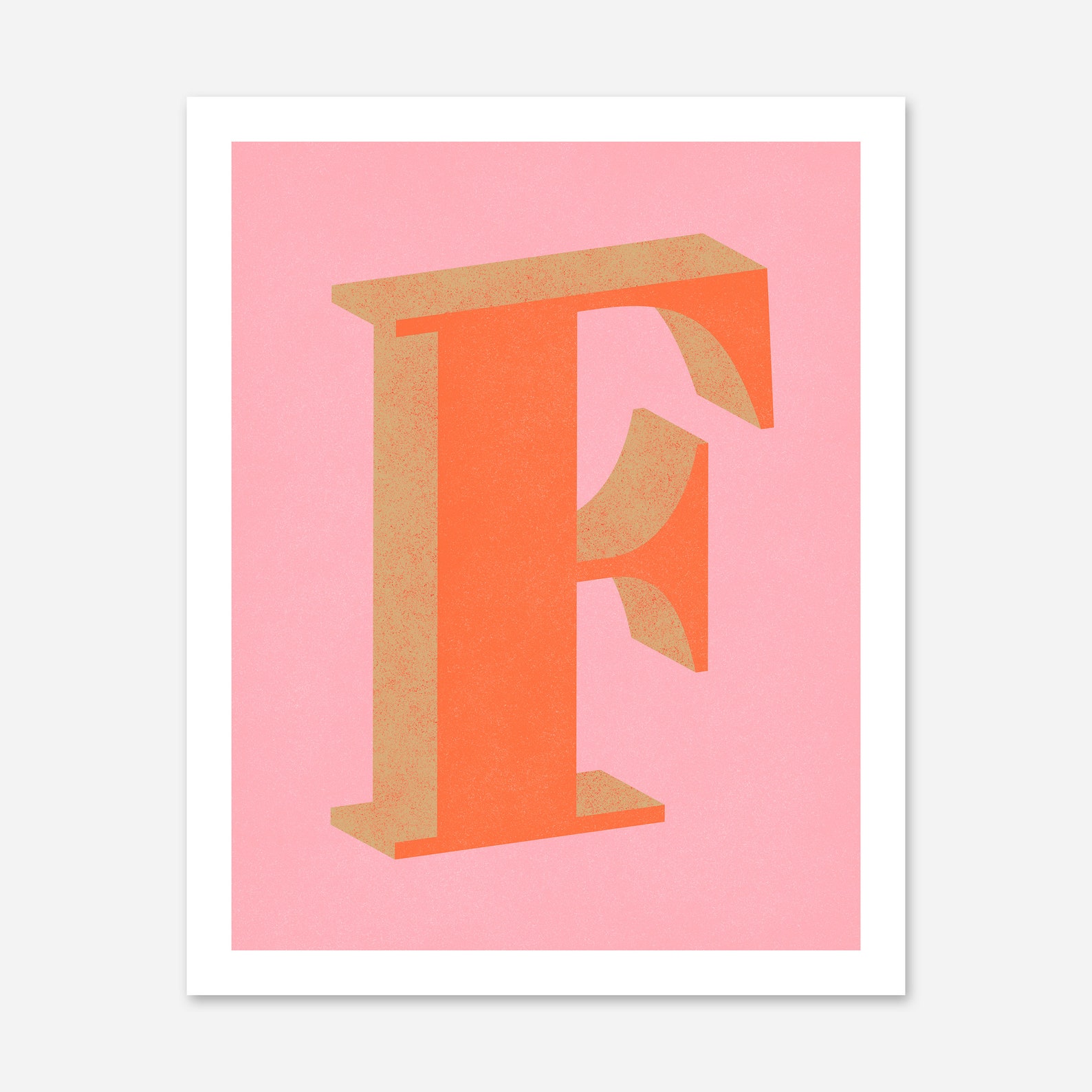 The Letter F Art Print Typographic Print Alphabet Print - Etsy