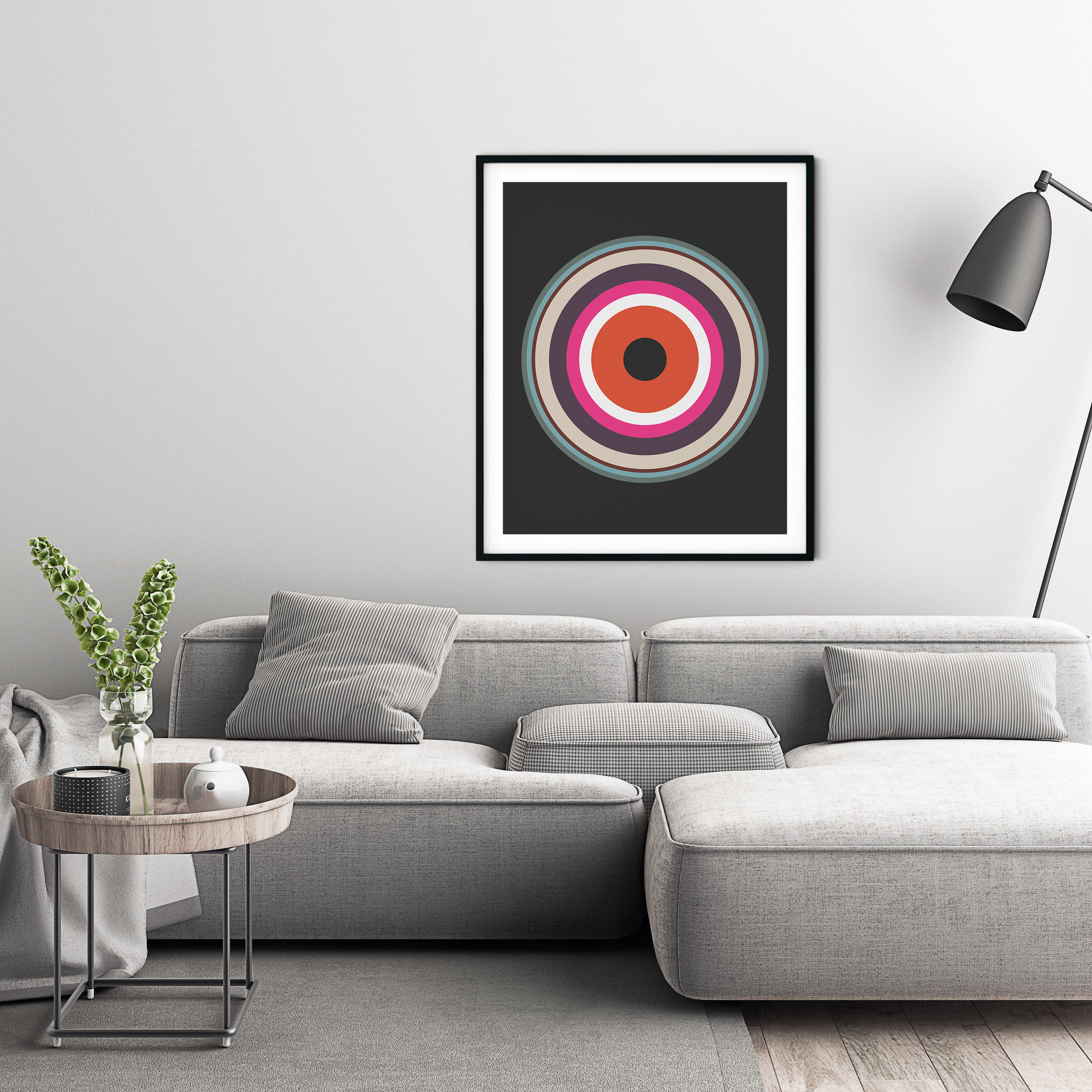 Target Art Print - Colorful Circle Rotorelief - Etsy