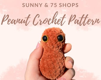 Download Peanut Crochet Pattern ONLY, Emotional Support Peanut