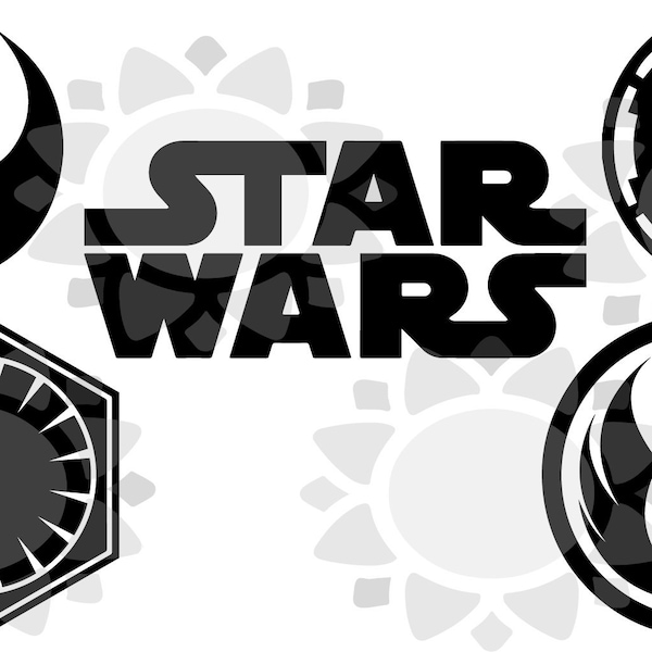 SVG Star Wars Logo, Jedi Order, Rebel Alliance, Galactic Empire, First Order