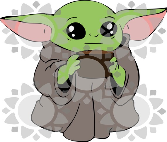Free Free 157 Baby Yoda Svg Cricut Grogu Svg SVG PNG EPS DXF File